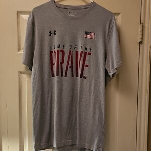 Under Armour Gray 'Home of the Brave' T-Shirt